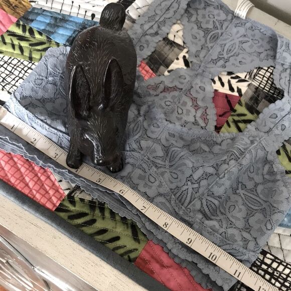 Intimately Free People Gray Lace Bralette Wireless sz XS - Picture 6 of 11